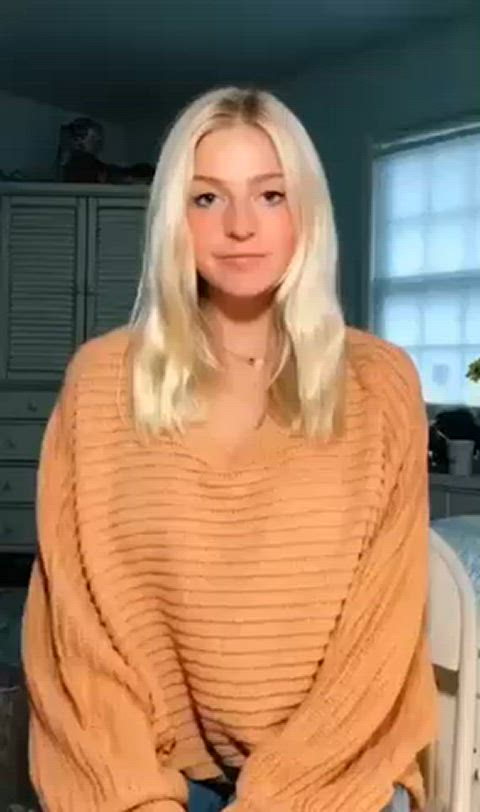 big tits blonde cute nude gif