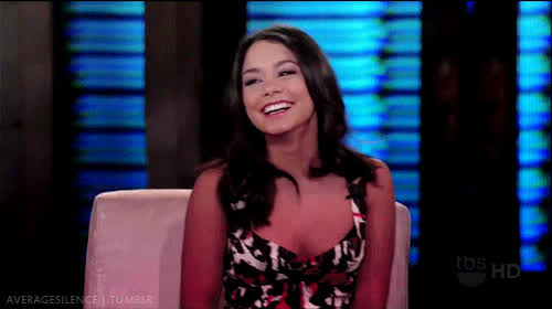 brunette smile vanessa hudgens gif