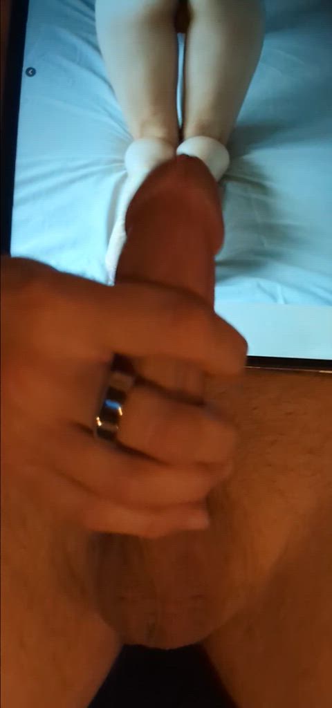 cock cum on feet feet ruined orgasm tribute r/tributeme gif