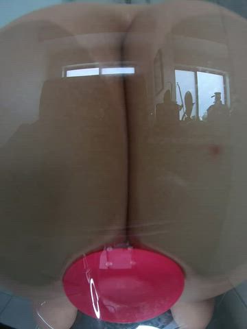 ass australian big ass booty dildo grinding milf masturbating shower gif