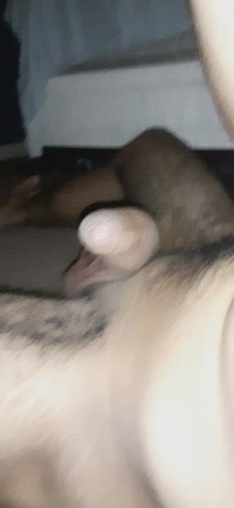 Big Balls Big Dick Masturbating gif