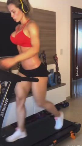 brazilian fitness muscular girl workout gif