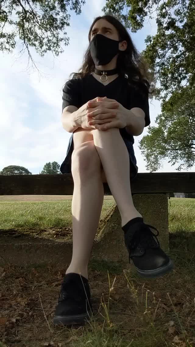 Just sitting on a bench, nothing to see here
