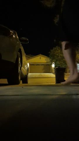 Cumming on my driveway!