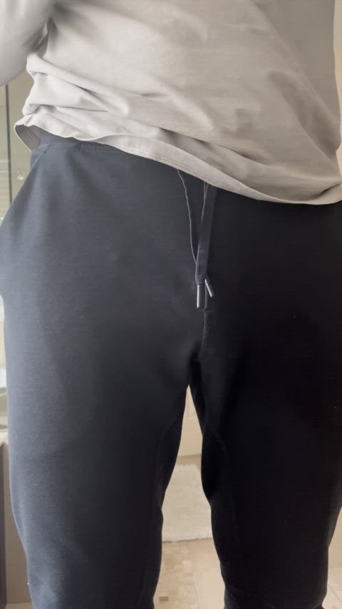 I pull my pants down and get hard. What do you do? (46)