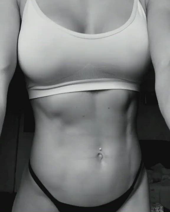 Belly Button Fitness Muscular Girl Skinny gif