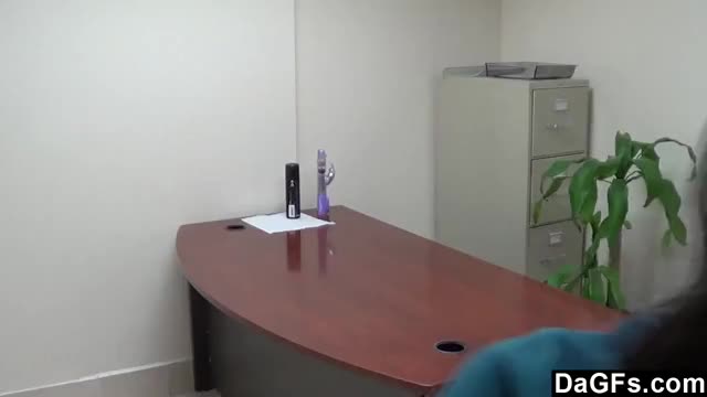Office Striptease And Orgasm