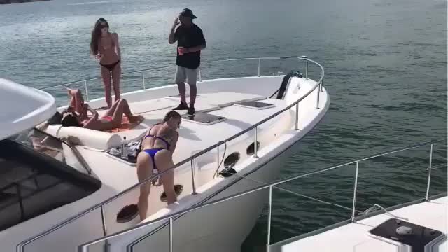 boat charley hart party pawg white girl gif