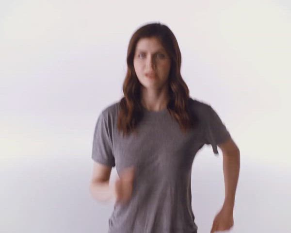 alexandra daddario jiggle jiggling gif