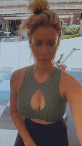 boobs milf workout gif