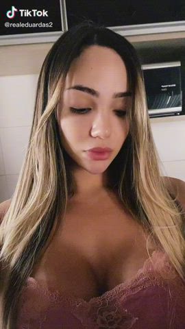 Big Tits Blonde Brazilian Trans gif