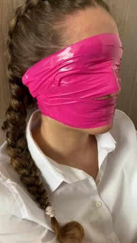 Bound, blindfolded, gagged, fingered (OC). 22F/55M, London UK