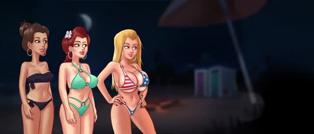 beach becca game missy roxxy sex summertime saga threesome gif