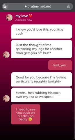 [cuckold] My wife's mouth gets fucked by a stranger while they text me