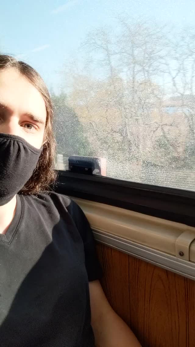 Showing off on the train