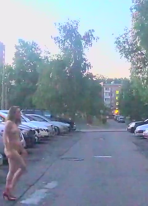 cute nsfw nude nudes nudity outdoor pub public solo teen gif