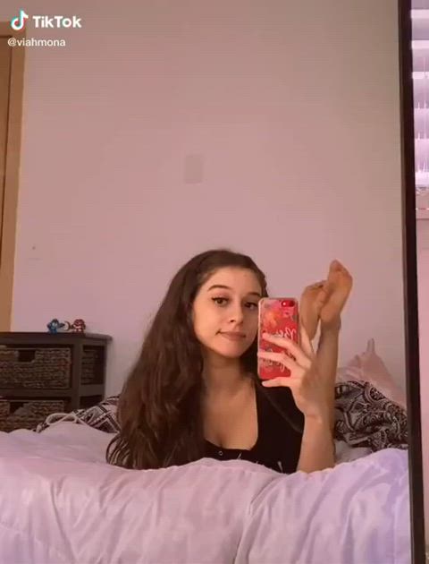 18 years old amateur barely legal boobs girls pretty sex teasing teen tiktok gif