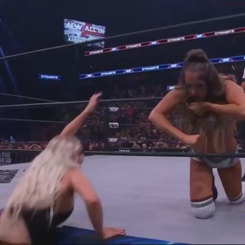ass blonde wrestling gif