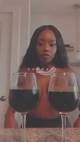 big tits curvy ebony hourglass pretty worship gif