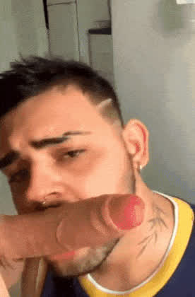 big dick face slapping gay gif