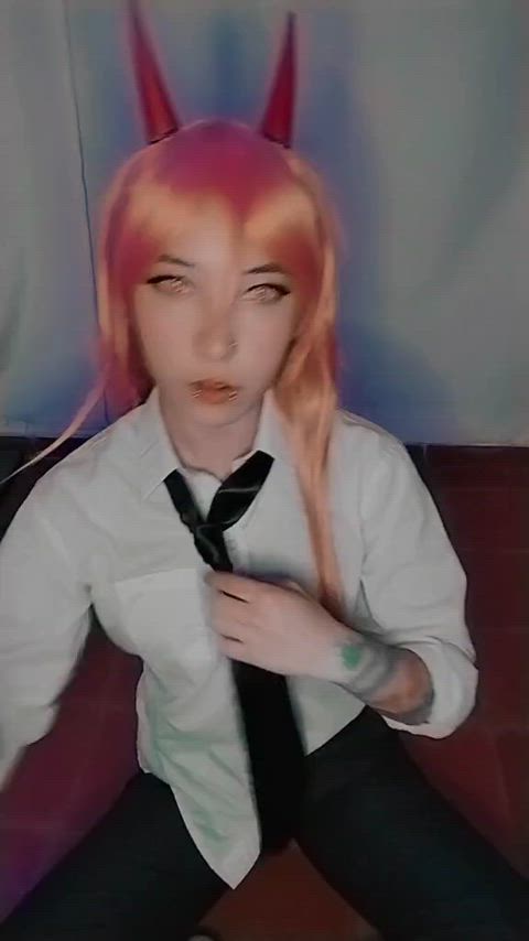 anime cosplay geek kawaii girl makeup non-nude tattooed tiktok trans man yuki gif