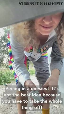 boobs manyvids onlyfans outdoor pee peeing piss pissing public gif