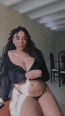 big tits ebony thick gif