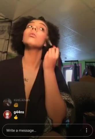 Instagram live nipple show