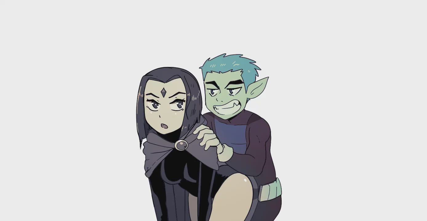 Beast Boy &amp; Raven fuck (wolfgang_hentai &amp; BritishKassVA)