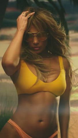 bikini cleavage jennifer lopez gif