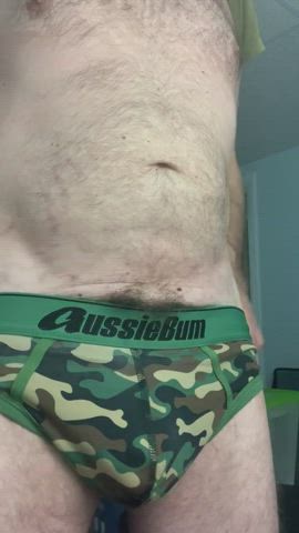 Comfort Soft green camo brief