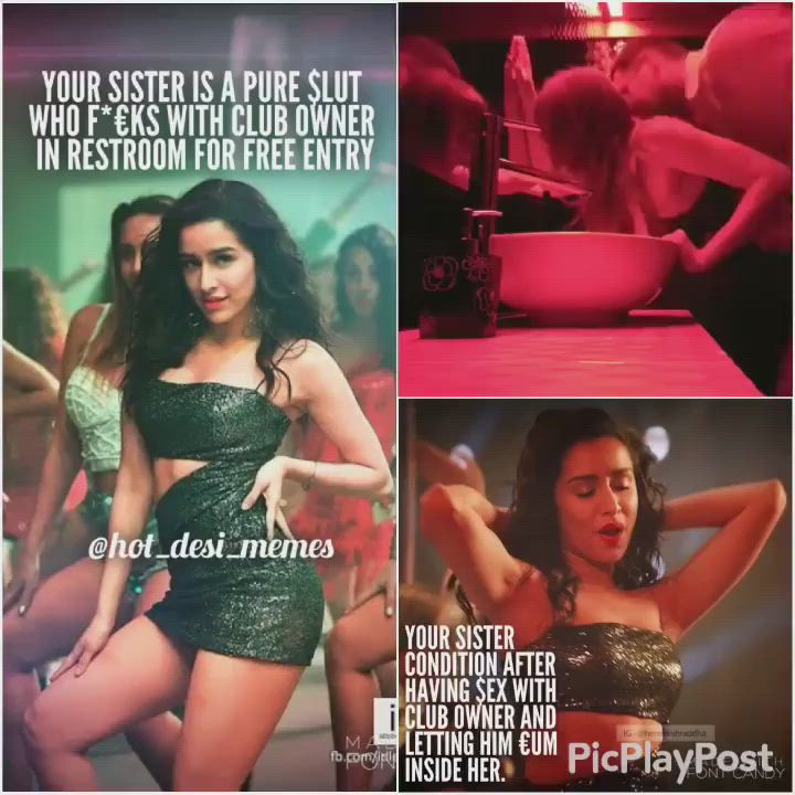 Bollywood Caption Celebrity Club Doggystyle Sister Standing Doggy TikTok gif