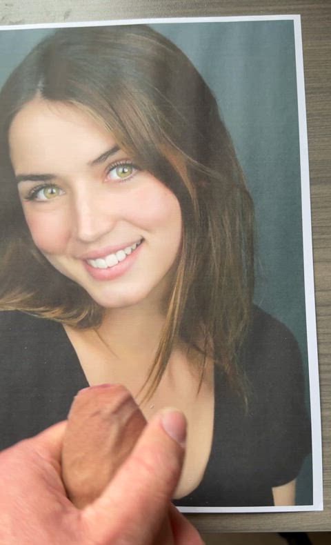 ana de armas celebrity cum jerk off male masturbation tribute cum-tributes gif