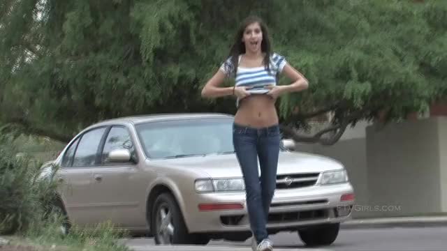 Busty Girl Running