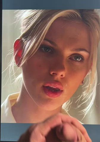 cumshot scarlett johansson tribute gif