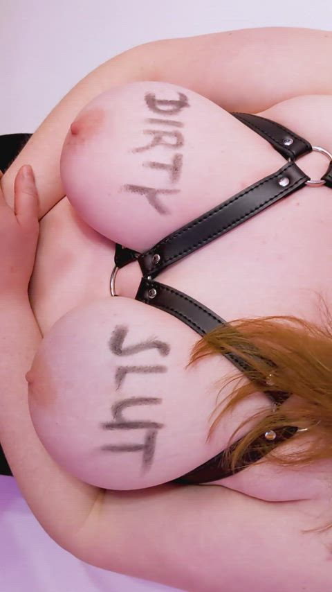 bdsm big tits close up harness huge tits natural tits submission submissive submissive