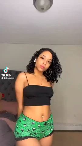 boobs booty dancing girls pretty sensual starlet teen tiktok tits gif