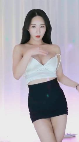 asian boobs dancing striptease tease tits gif