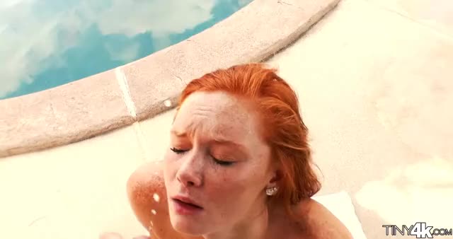 Redhead gets a facial