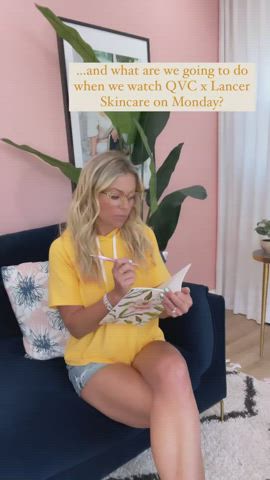 Blonde Celebrity Legs gif