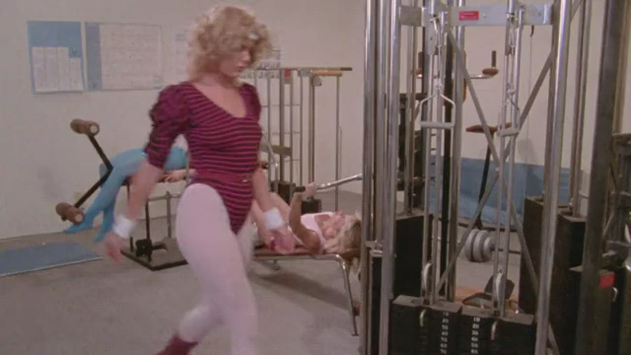 Blonde Gym Vintage gif