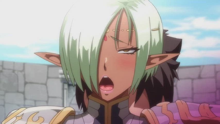 Anime Big Tits Elf Fingering Hentai Orgasm Tanned Wet Pussy gif