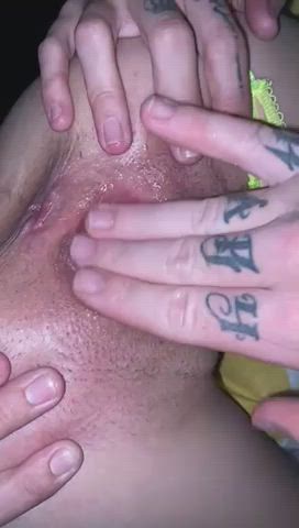 fisting gape pussy gif