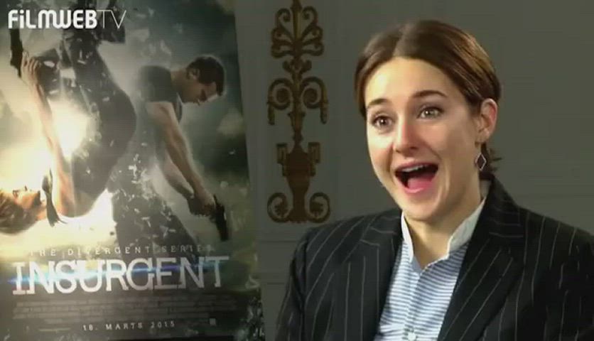 brunette celebrity sexy shailene woodley gif