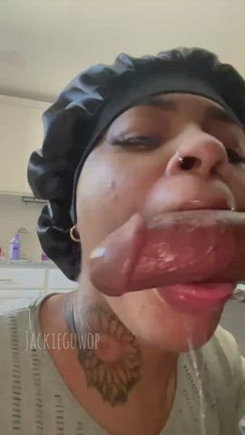 Blowjob Deepthroat Sloppy gif