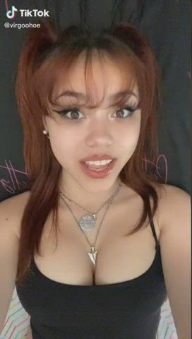 big tits cute latina teen tiktok gif