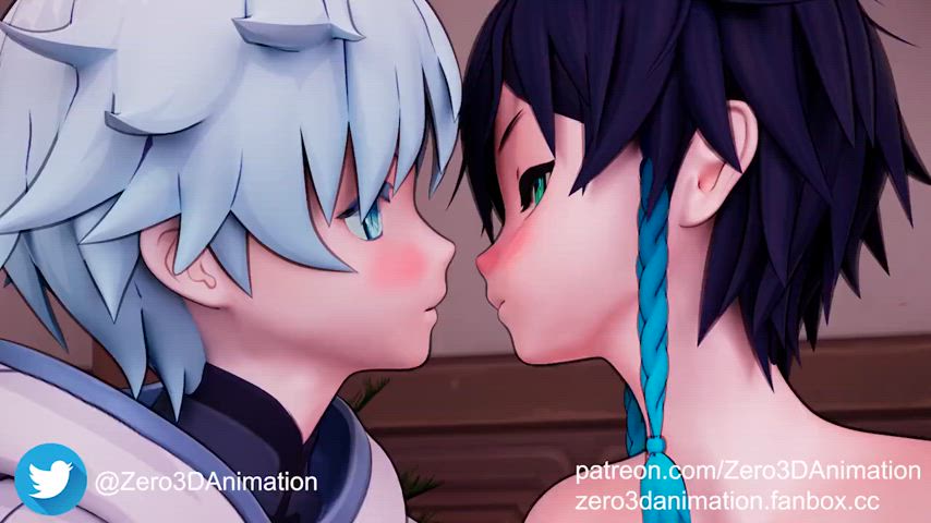 animation femboy gay handjob twink yaoi gif