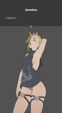 [DEV / ART] Started adding poses and mouth and eye animations to my visual novel