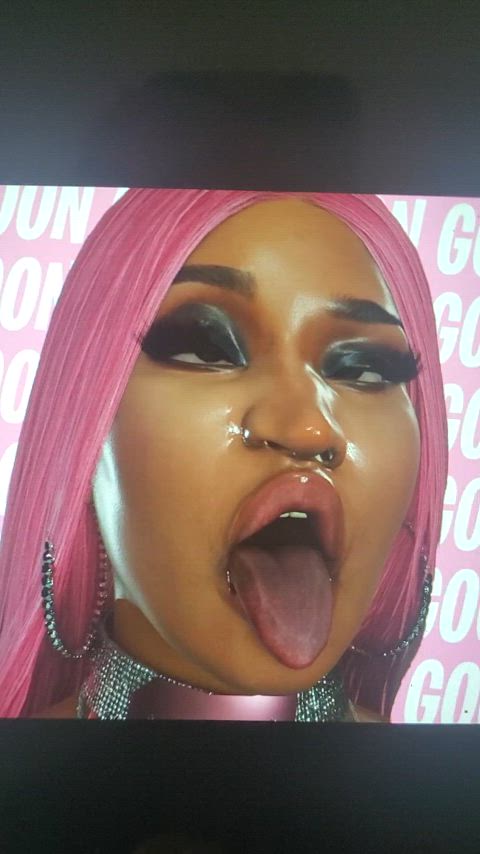 amateur celebrity cum cumshot nicki minaj gif