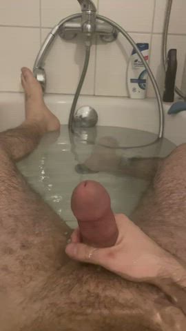 bathroom bathtub male masturbation solo gif